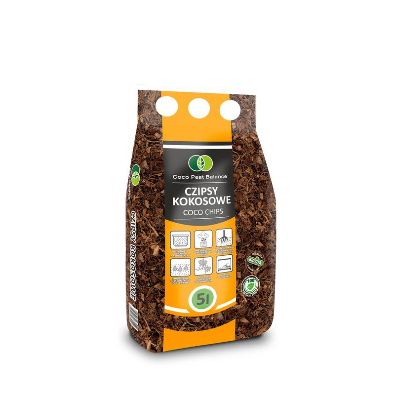 Biovita Kokoschips Kokosflock, 5L für Pflanzen und Blumen – Detailansicht 2