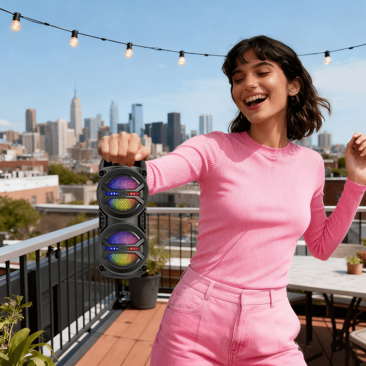 Bluetooth-Lautsprecher, 4000W für Zuhause und unterwegs – Detailansicht 6