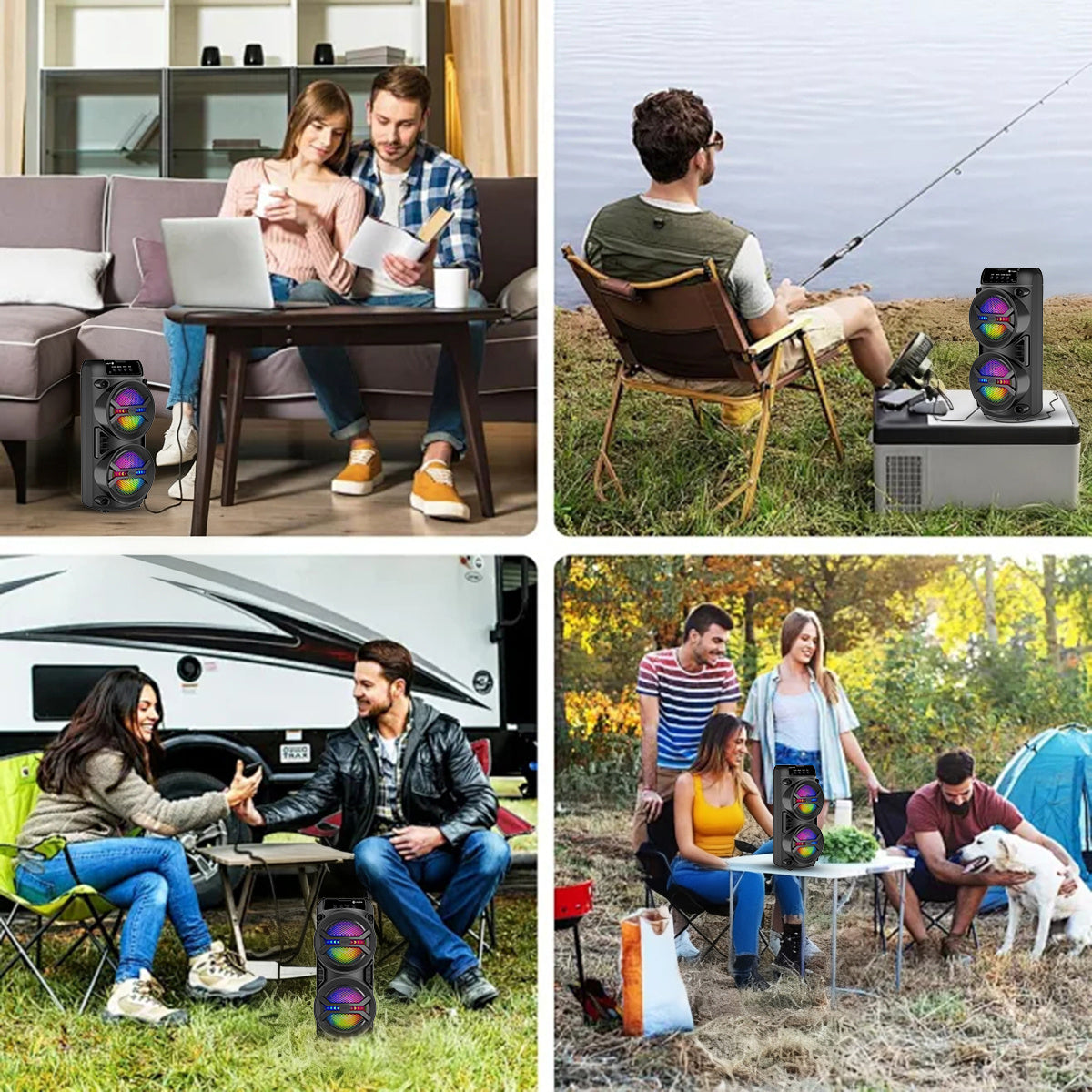 Bluetooth-Lautsprecher, 4000W für Zuhause und unterwegs – Detailansicht 11