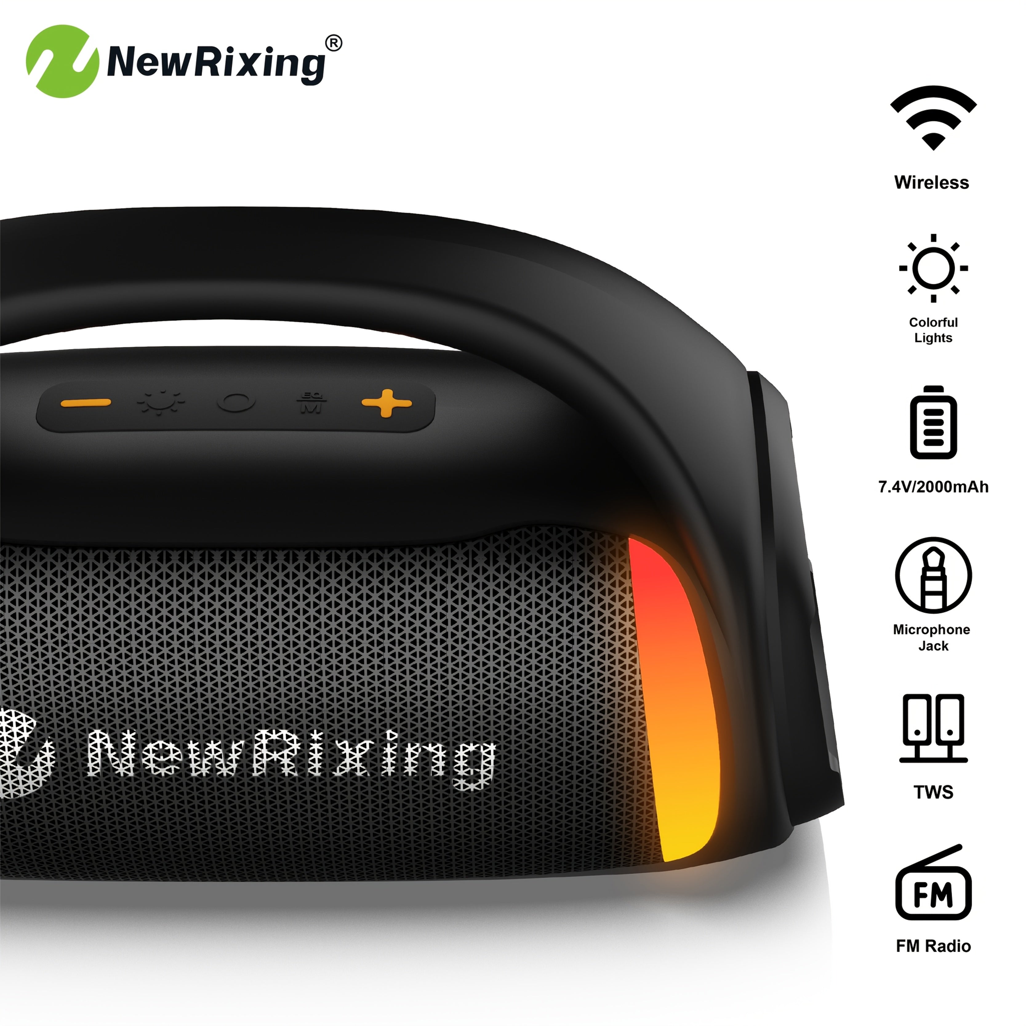 Bluetooth-Lautsprecher, 50W für Reisen und Camping – Detailansicht 4