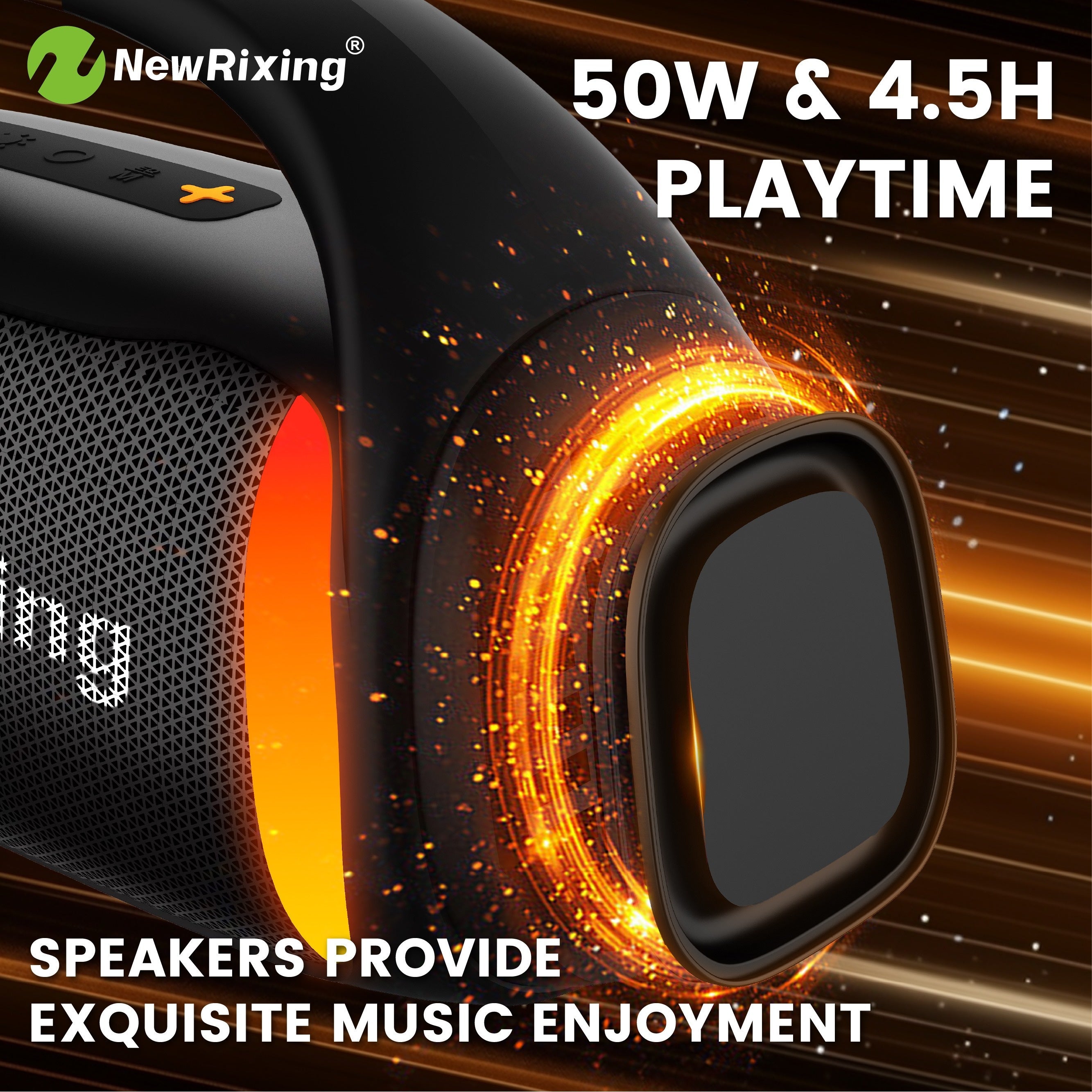 Bluetooth-Lautsprecher, 50W für Reisen und Camping – Detailansicht 11