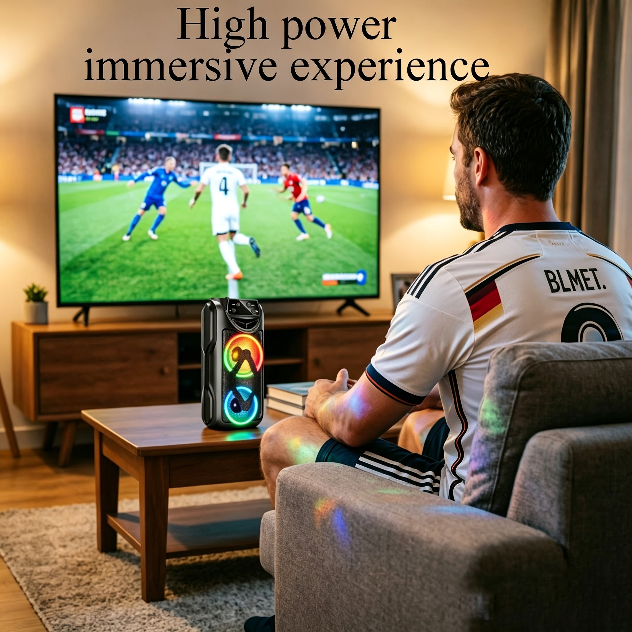 Bluetooth-Lautsprecher, Bassversion für Zuhause und unterwegs – Detailansicht 6