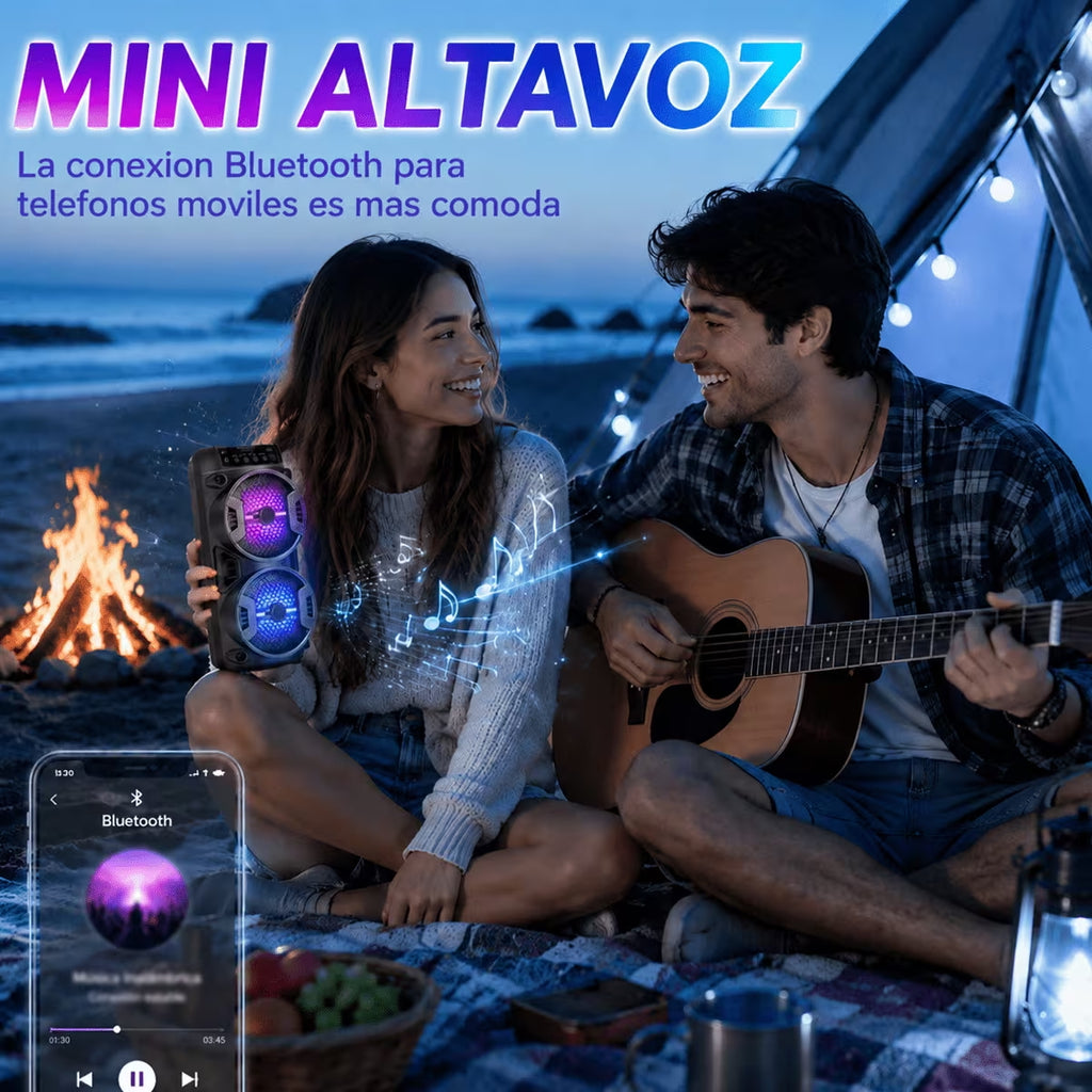 Bluetooth-Lautsprecher, LED-Beleuchtung für Alltag und Zuhause – Detailansicht 6