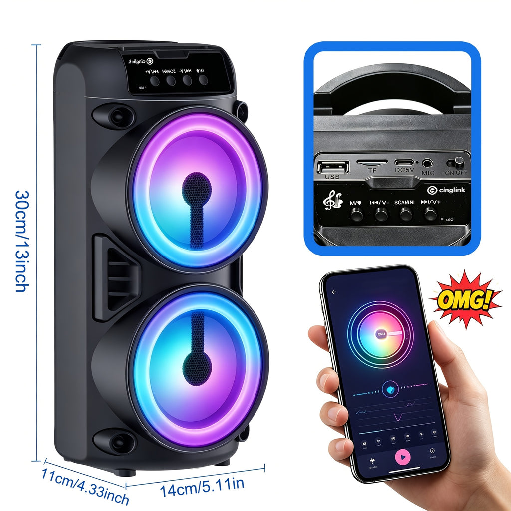 Bluetooth-Lautsprecher, LED-Beleuchtung für JBL und Geburtstage – Detailansicht 3