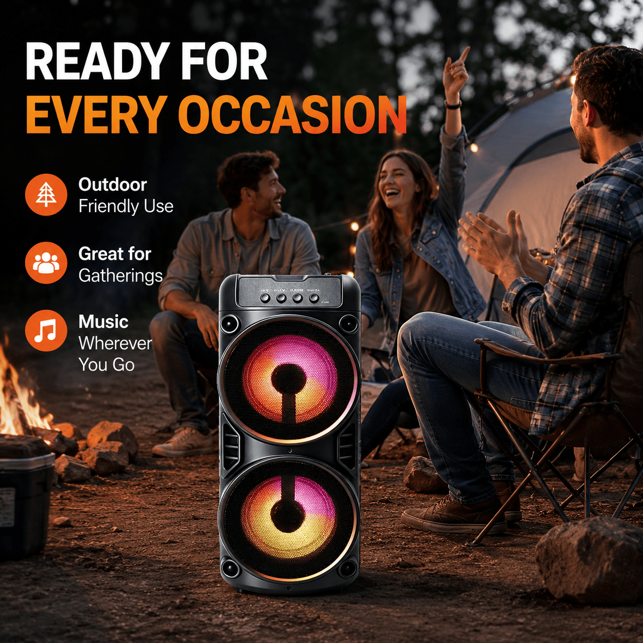 Bluetooth-Lautsprecher, LED-Beleuchtung für Outdoor-Geschenke und JBL – Detailansicht 7