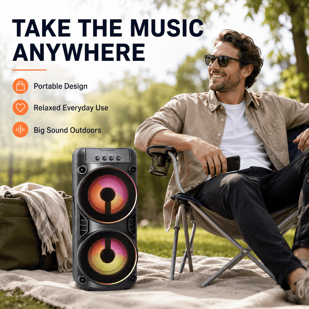 Bluetooth-Lautsprecher, LED-Beleuchtung für Outdoor-Geschenke und JBL – Detailansicht 10