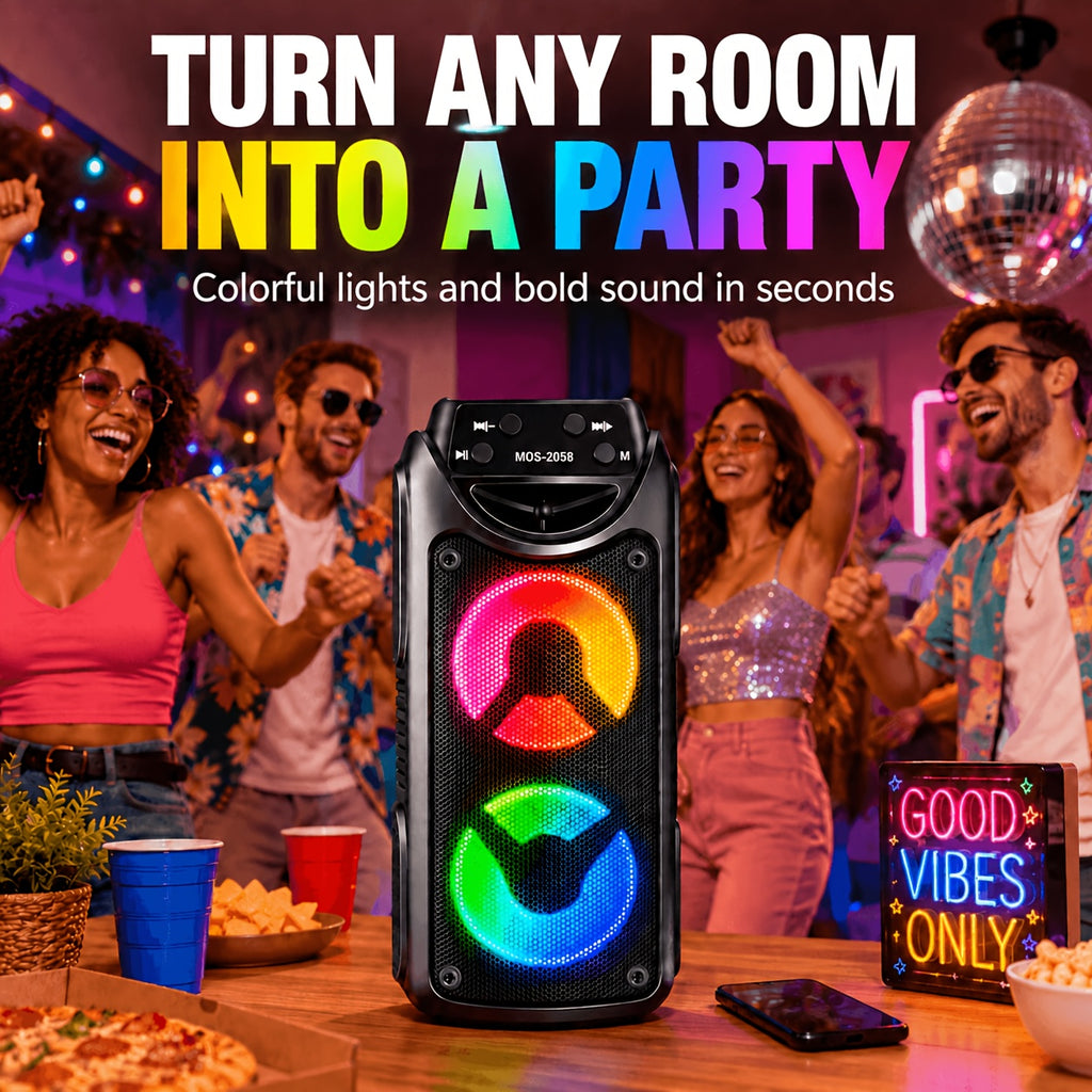 Bluetooth-Lautsprecher, Sky Schwarz-bass Enhanced Edition für Zuhause – Detailansicht 7