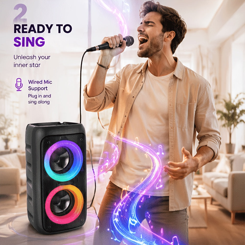 Bluetooth-Lautsprecher, Sky Schwarz-bass Enhanced Edition für Zuhause und unterwegs – Detailansicht 12