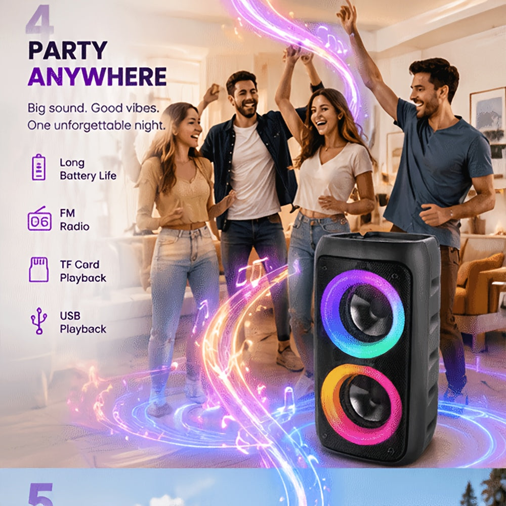 Bluetooth-Lautsprecher, Sky Schwarz-bass Enhanced Edition für Zuhause und unterwegs – Detailansicht 14
