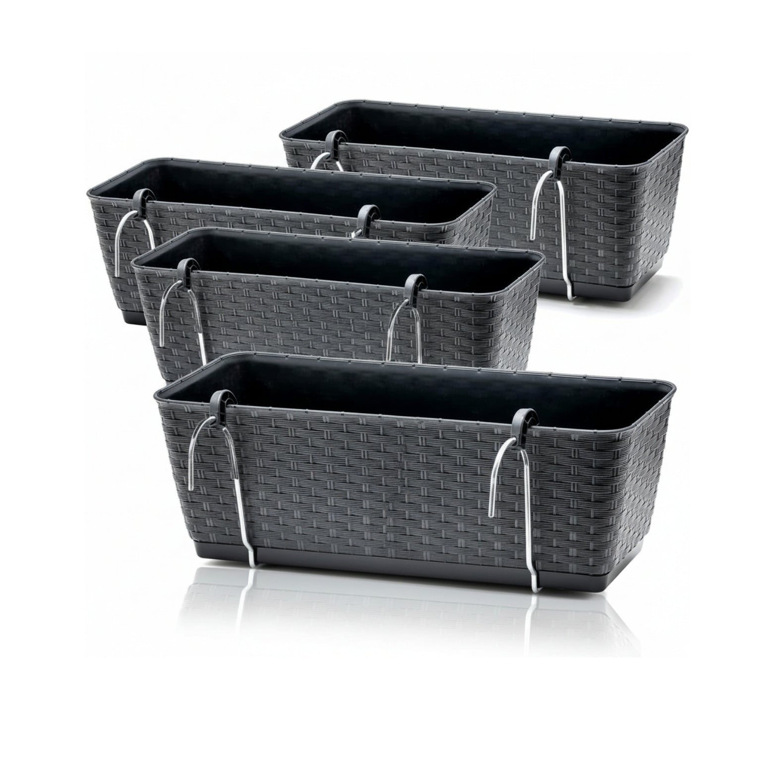 Blumenkästen, Metall für Garten und Terrasse – Detailansicht 4