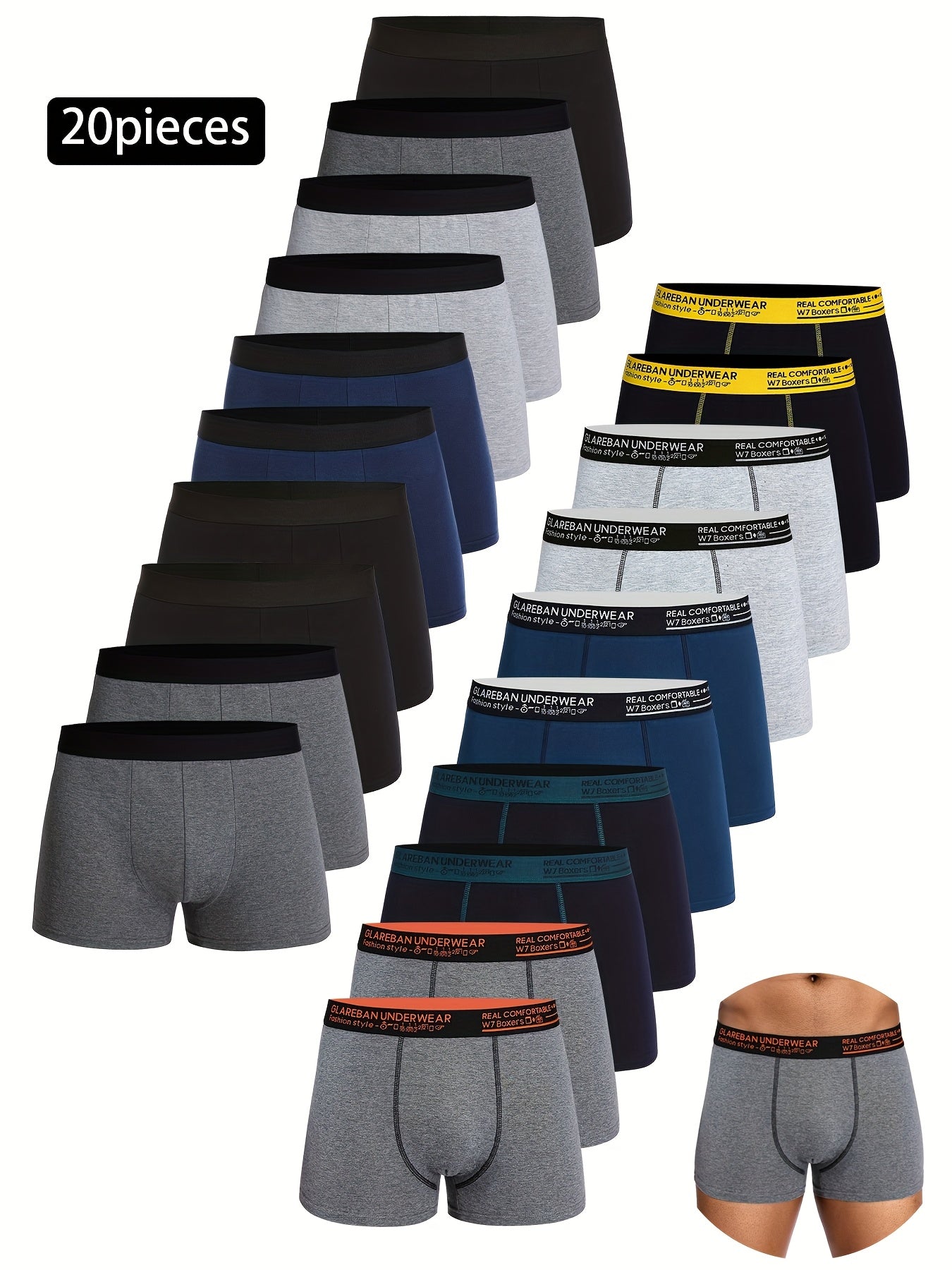 Boxer-Shorts, 20 Stück für Camping und Reisen – Detailansicht 37