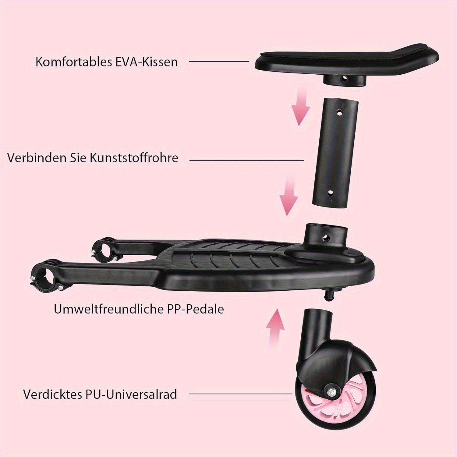 Brettfußleiste, 25 kg für Rollbretter bis zu 25 kg und Alltag – Detailansicht 5