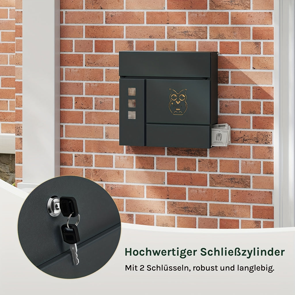 Briefkasten für die Wand, 37 x 37 x 10,5 cm für die Wand und Alltag – Detailansicht 9