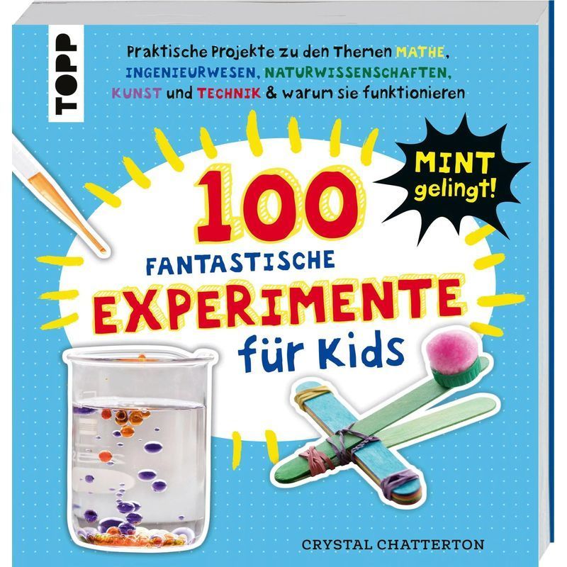 Buch 100 Fantastische Experimente für Kids, Taschenbuch für Hobby und Kreativprojekte – Hauptansicht