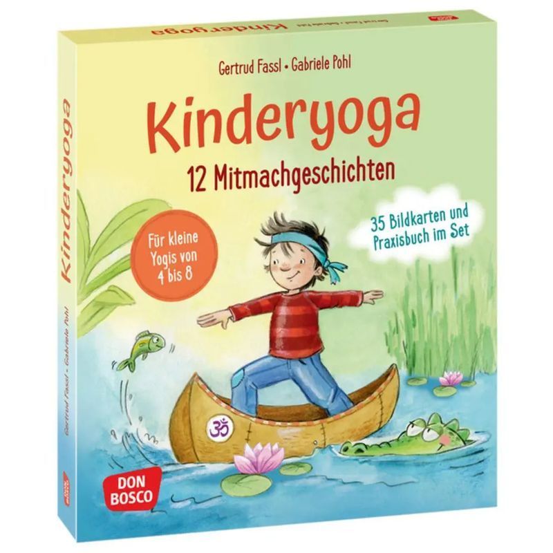 Buch 12 Kinderyoga Mitmachgeschichten, Taschenbuch für Hobby und Kreativprojekte – Hauptansicht