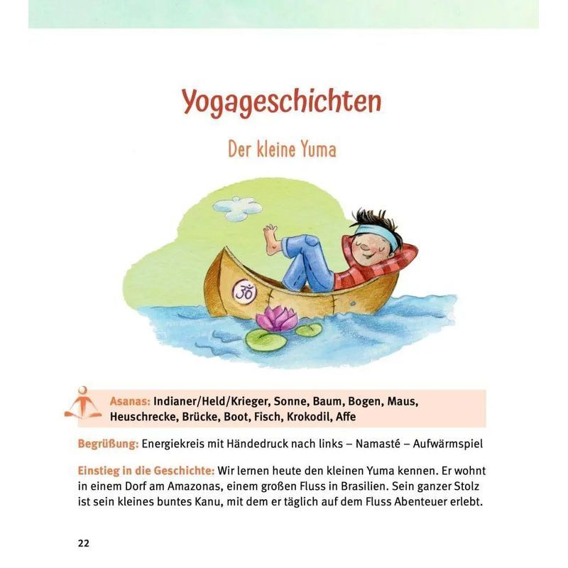 Buch 12 Kinderyoga Mitmachgeschichten, Taschenbuch für Hobby und Kreativprojekte – Detailansicht 2