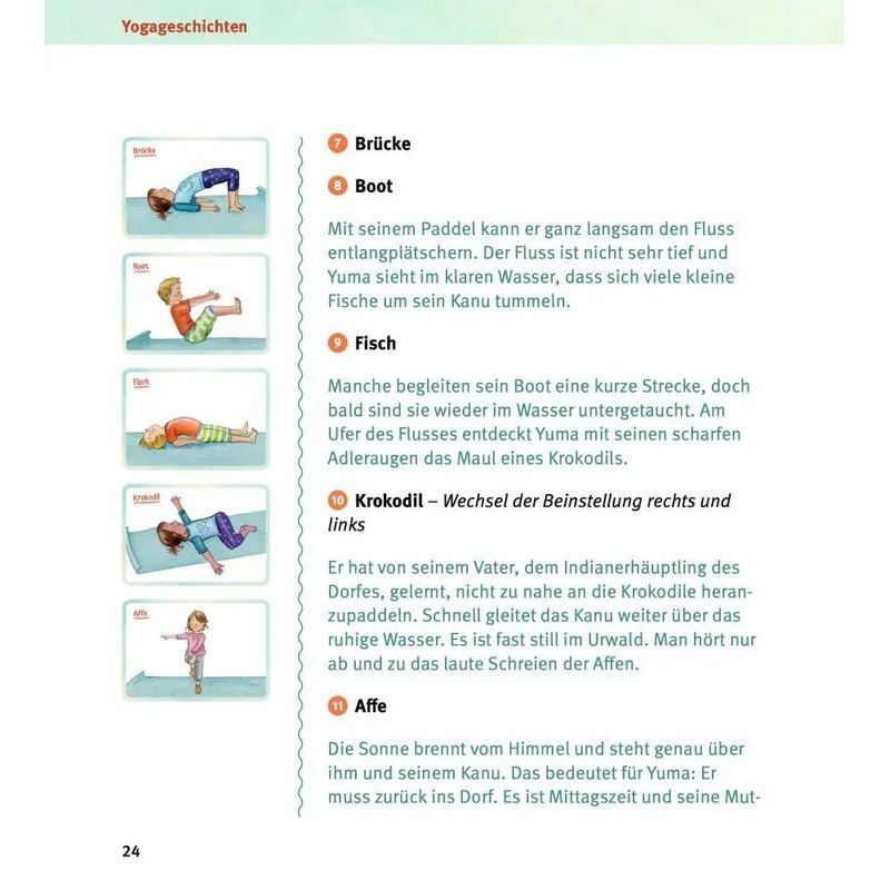 Buch 12 Kinderyoga Mitmachgeschichten, Taschenbuch für Hobby und Kreativprojekte – Detailansicht 4