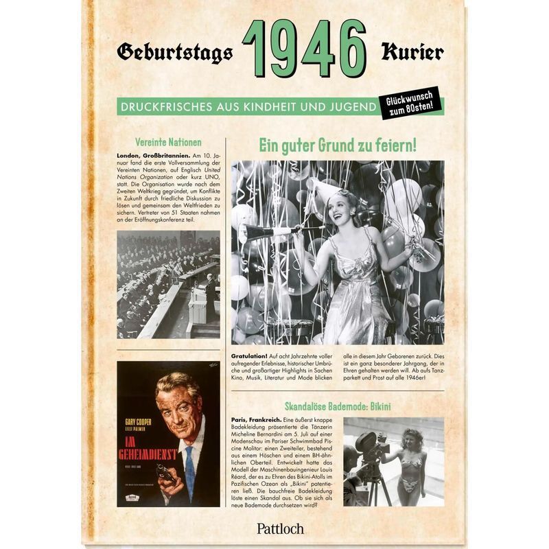 Buch 1946 Geburtstagskurier für Alltag und Zuhause – Hauptansicht