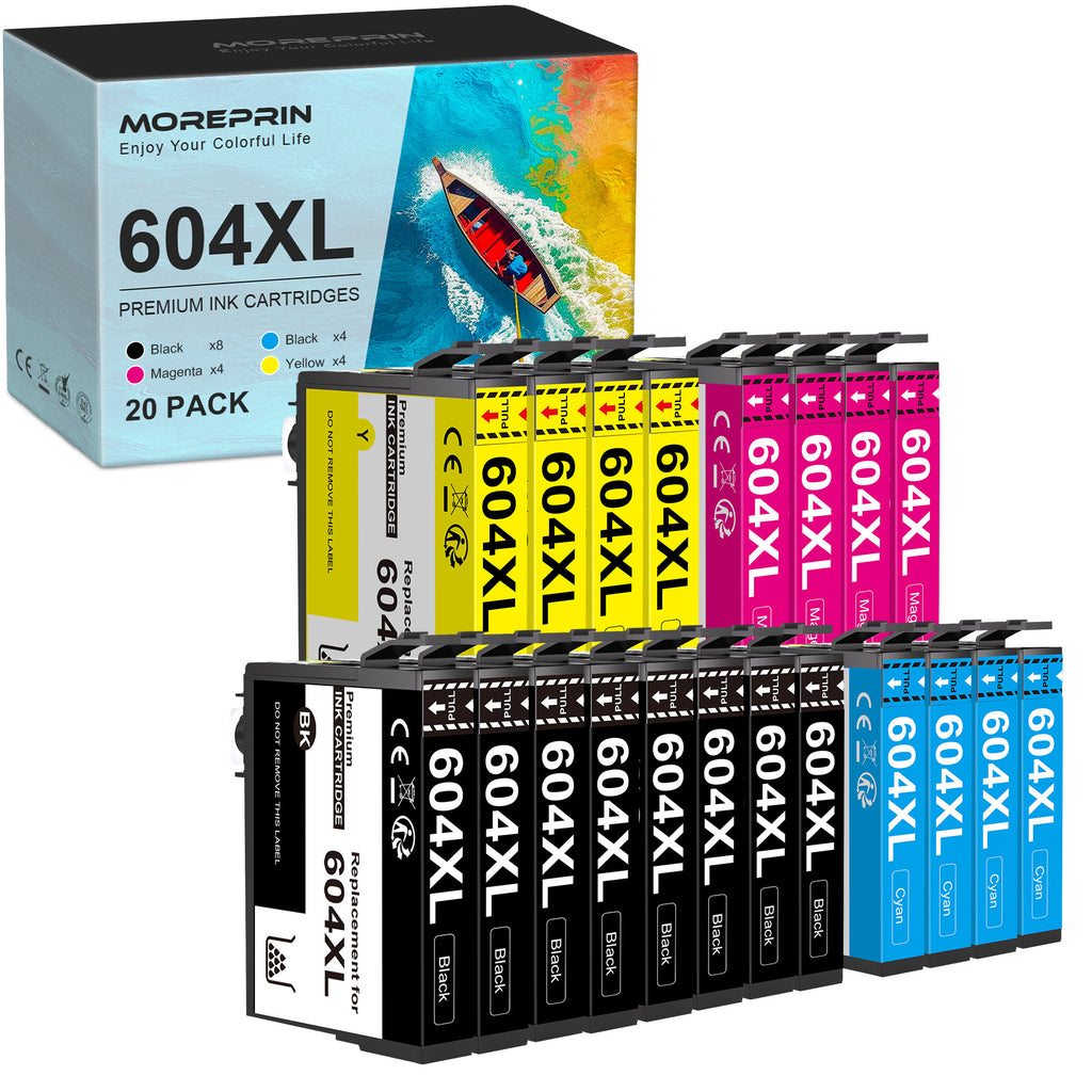 Buch (20er-Pack) 604 XL Druckerpatronen, 500 Seiten für Drucken zu Hause und Büro und Homeoffice – Hauptansicht