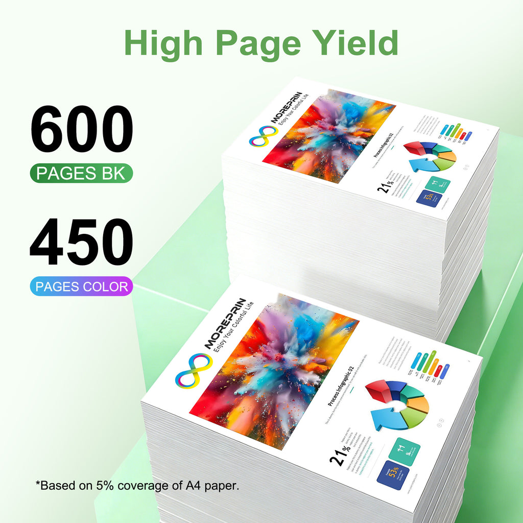 Buch 305XL Druckerpatronen Multipack, kompatibel mit HP 305 Schwarz Farbe, 600 Seiten für Drucken zu Hause – Detailansicht 7