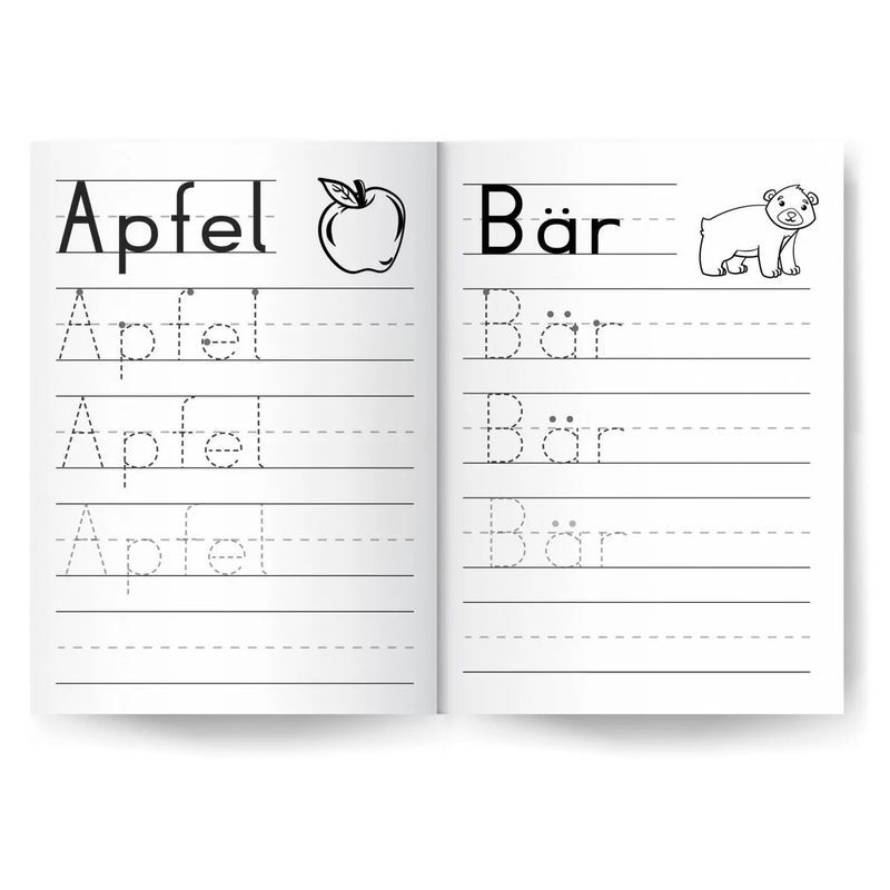 Buch ABC, Endlich Schreiben lernen, Topulo-Verlag, Topulo-Verlag, Taschenbuch für Hobby und Kreativprojekte – Detailansicht 4