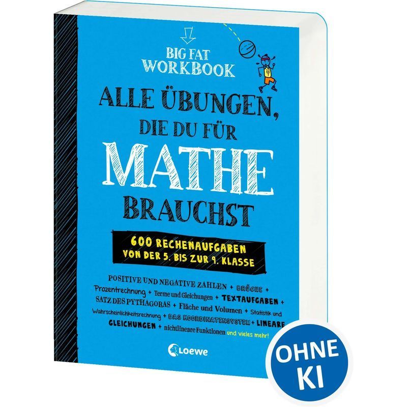 Buch Big Fat Workbook Alle Übungen, die du für Mathe brauchst, Taschenbuch für Hobby und Kreativprojekte – Hauptansicht