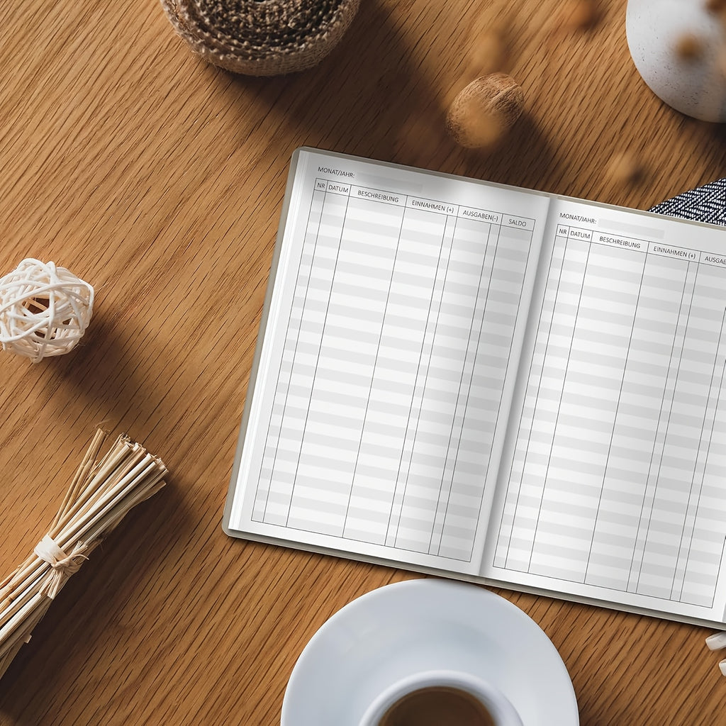 Buch BIROYAL Budgetbuch, 128 Seiten A5 Hardcover, Einnahmen für Hobby und Kreativprojekte – Detailansicht 5