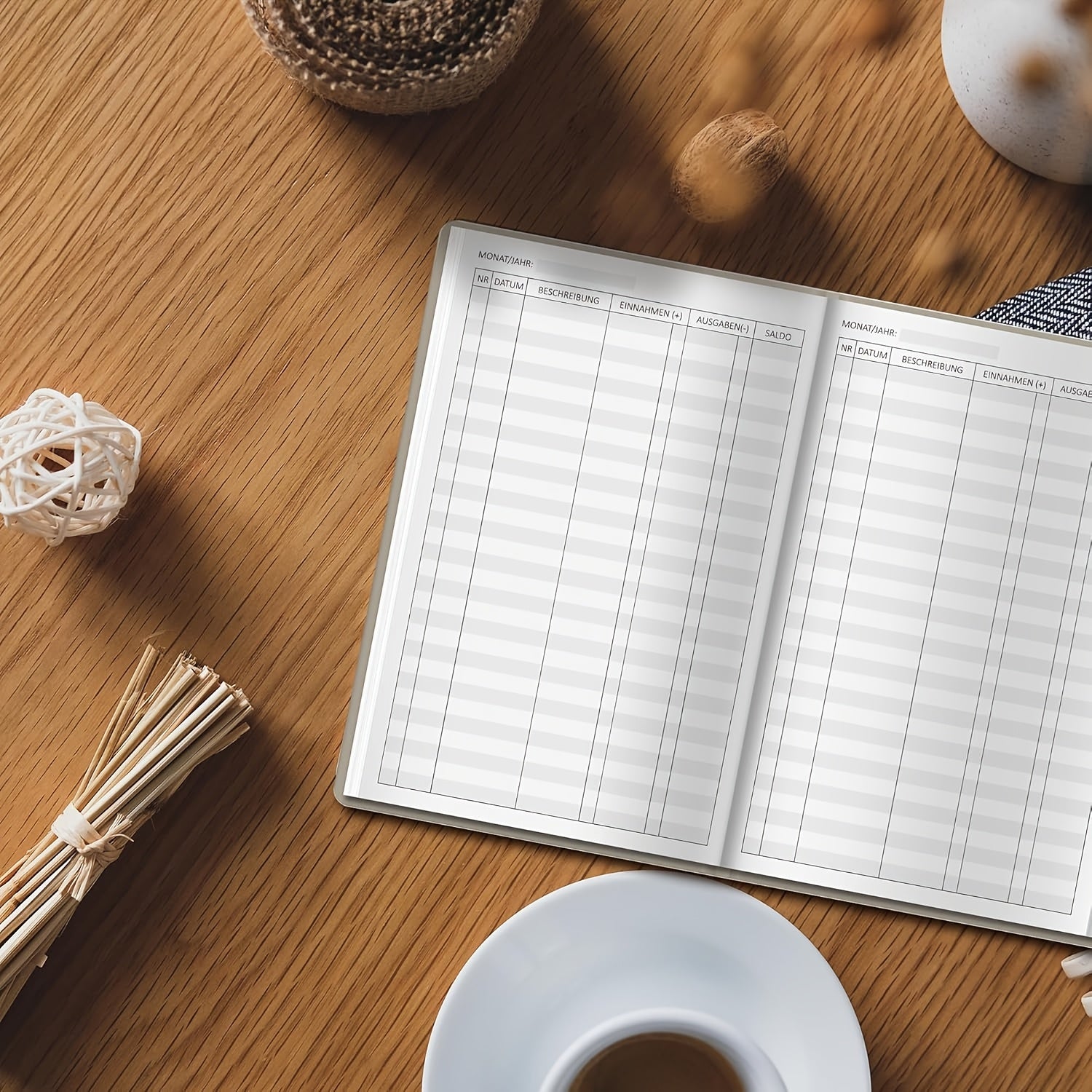 Buch BIROYAL Budgetbuch, 128 Seiten A5 Hardcover, Einnahmen für Hobby und Kreativprojekte – Detailansicht 5