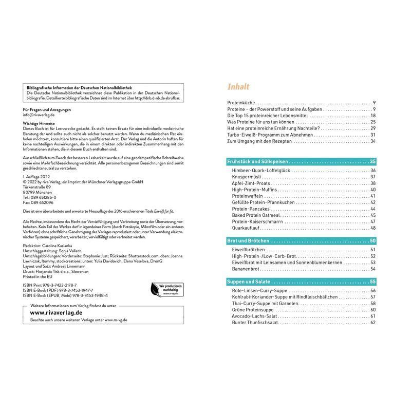 Buch Das High Protein Kochbuch, Taschenbuch für Hobby und Kreativprojekte – Detailansicht 3