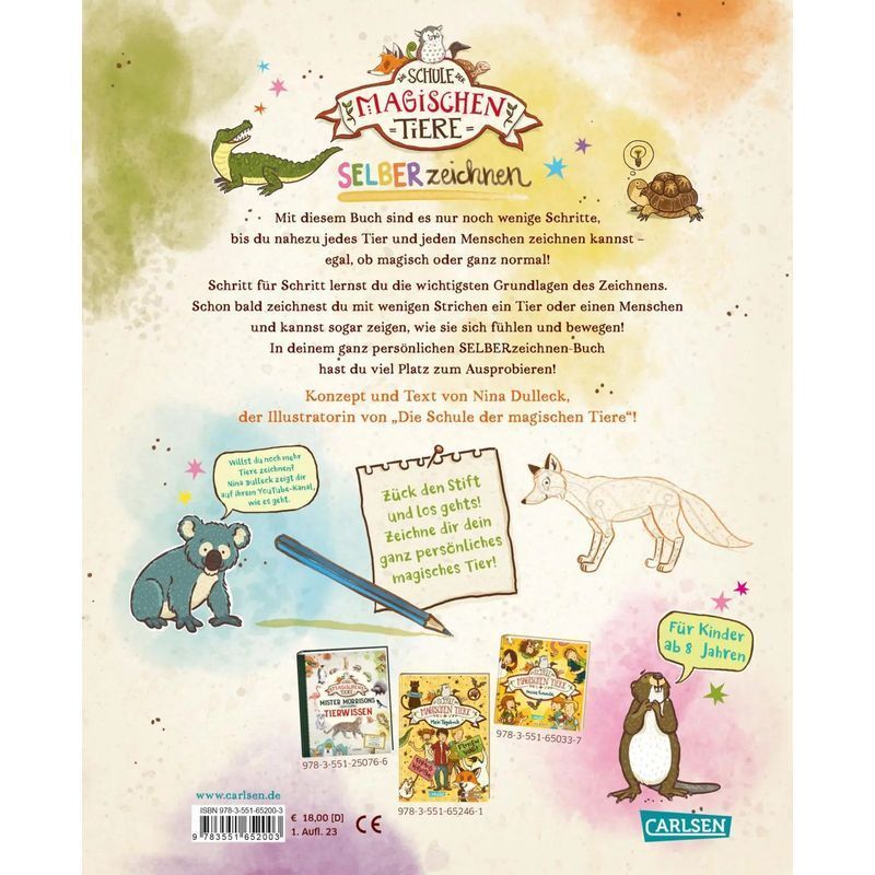 Buch Die Schule der magischen Tiere: SELBERzeichnen, Taschenbuch für Hobby und Kreativprojekte – Detailansicht 2