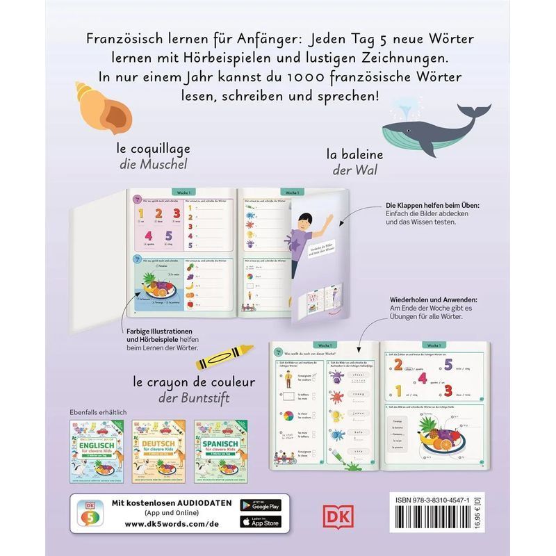 Buch Französisch für clevere Kids 5 Wörter am Tag für Alltag und Zuhause – Detailansicht 2