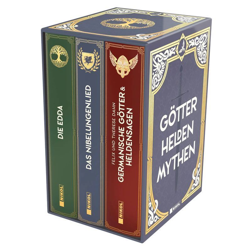 Buch Götter Helden Mythen: 3 Bände im Schuber, Die Edda, Das, Taschenbuch für Hobby und Kreativprojekte – Hauptansicht