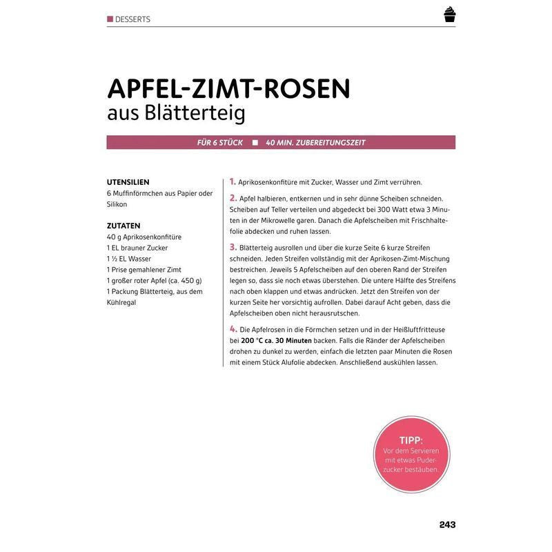 Buch Heißluftfritteuse GOLD Kochbuch SPIEGEL Bestseller für Hobby und Kreativprojekte – Detailansicht 3