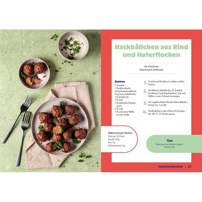 Buch High Protein Power aus dem Airfryer, Taschenbuch für Hobby und Kreativprojekte – Detailansicht 4