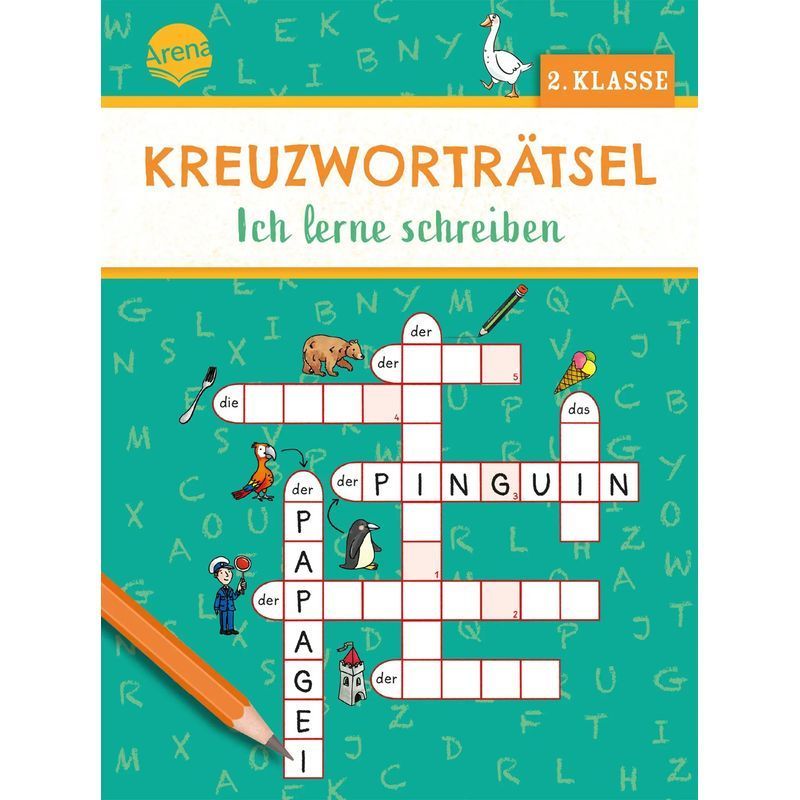 Buch Kreuzworträtsel. Ich lerne schreiben (2. Klasse), Taschenbuch für Alltag und Zuhause – Hauptansicht