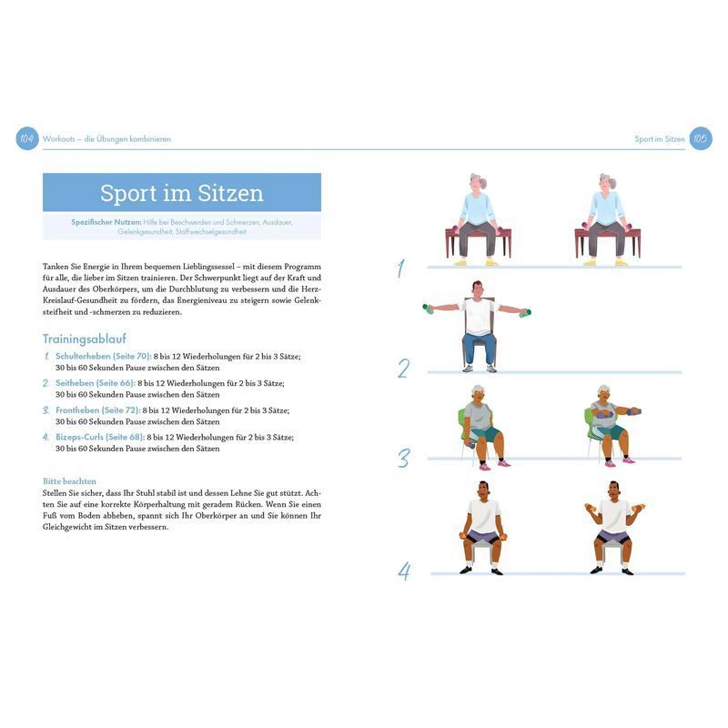 Buch Nur 10 Minuten Krafttraining für Senioren, Taschenbuch für Hobby und Kreativprojekte – Detailansicht 4