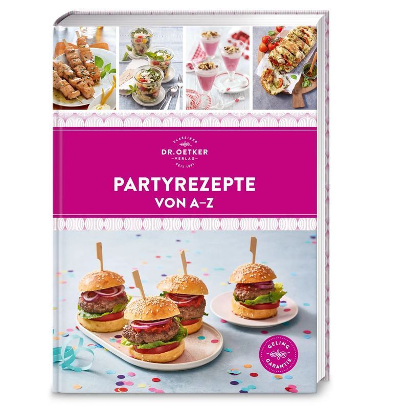 Buch Partyrezepte von A Z für Feste und Gäste schnell – Hauptansicht