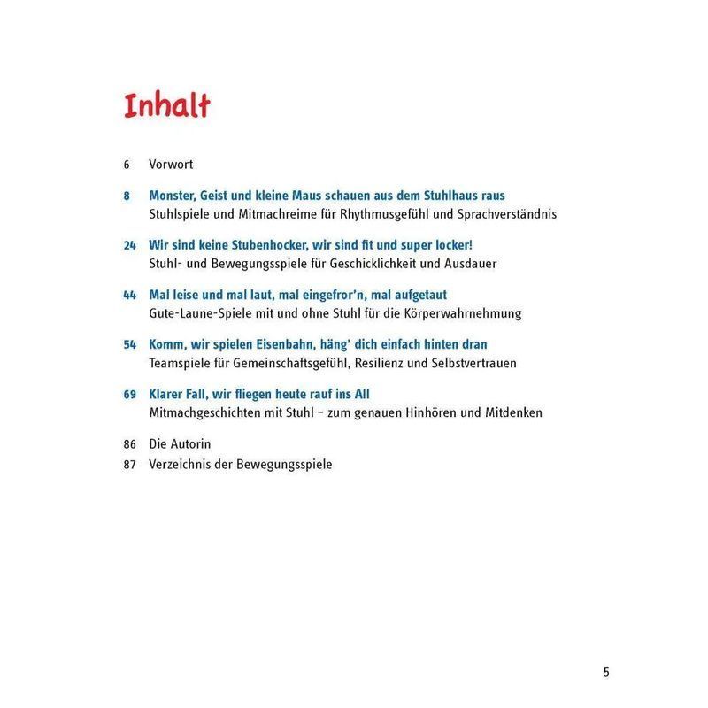 Buch Rauf auf die Stühle, Taschenbuch für Hobby und Kreativprojekte – Detailansicht 2