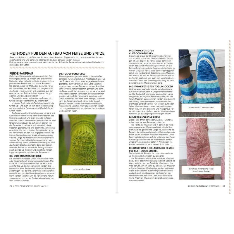 Buch Stylische Socken selbst häkeln, Taschenbuch für Hobby und Kreativprojekte – Detailansicht 4