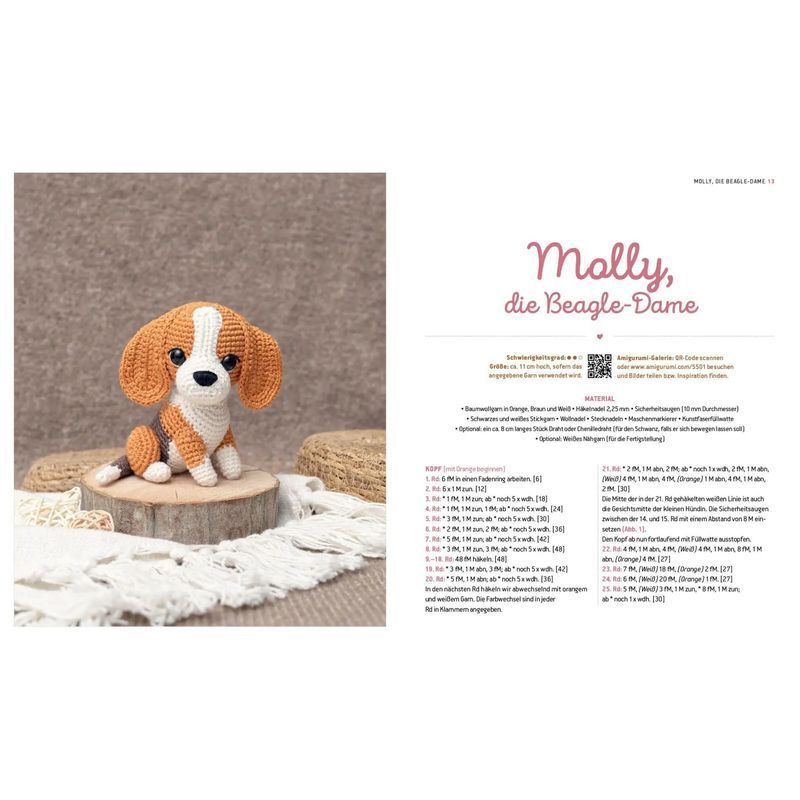 Buch Süße Pfötchen Hunde und Katzen als Amigurumis häkeln, Taschenbuch für Hobby und Kreativprojekte – Detailansicht 4