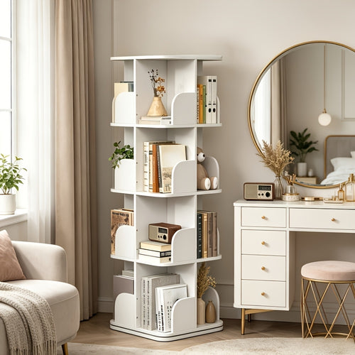 Bücherregal, 360° drehbar für Wohnzimmer – Hauptansicht