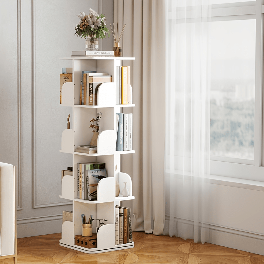 Bücherregal, 360° drehbar für Wohnzimmer – Detailansicht 6