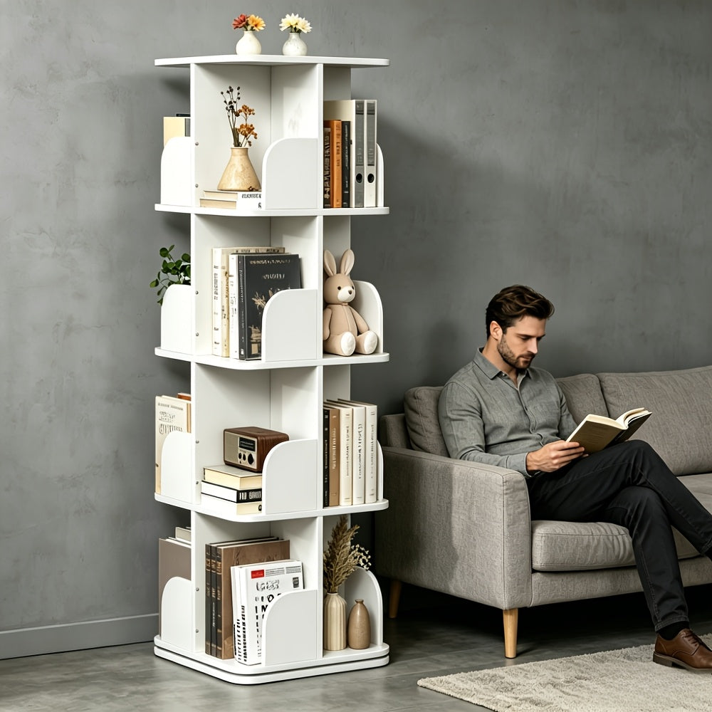 Bücherregal, 360° drehbar für Wohnzimmer – Detailansicht 7