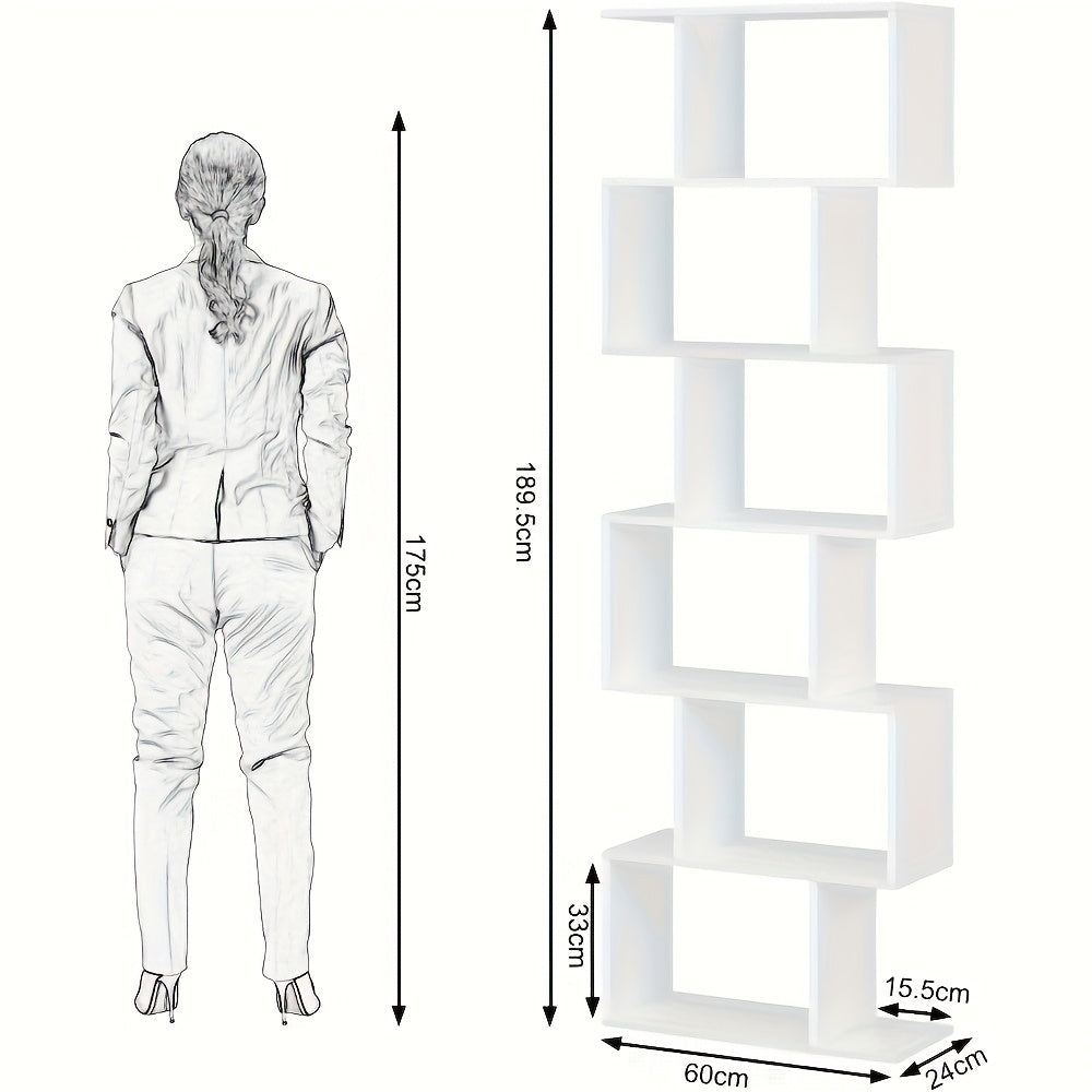Bücherregal, 60 x 189,5 x 24 cm für Wohnzimmer und Arbeitszimmer – Detailansicht 2