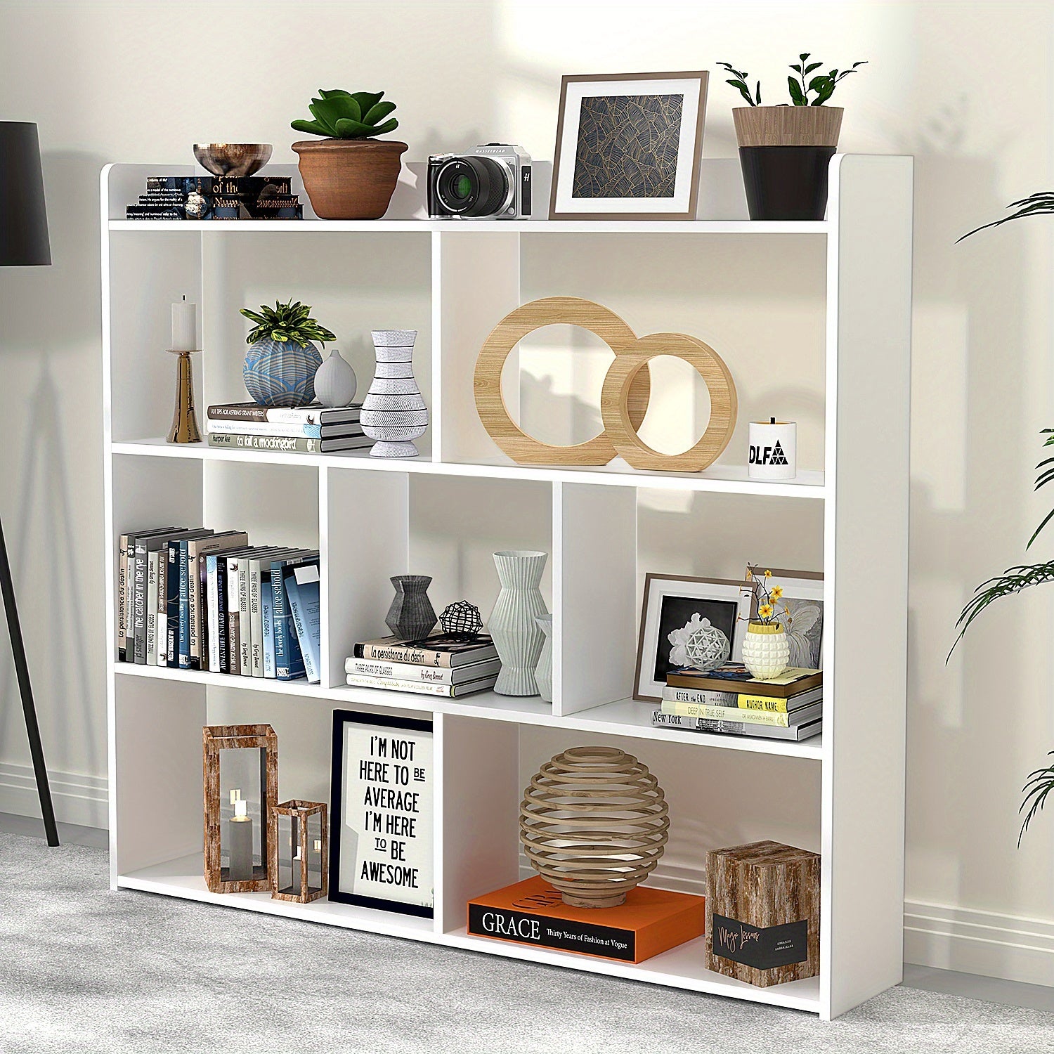 Bücherregal, 90cm für Arbeitszimmer und Wohnzimmer – Detailansicht 2