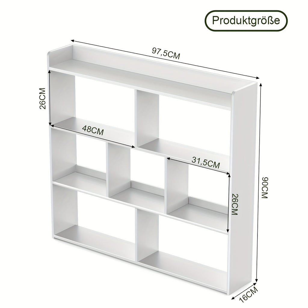 Bücherregal, 90cm für Arbeitszimmer und Wohnzimmer – Detailansicht 4