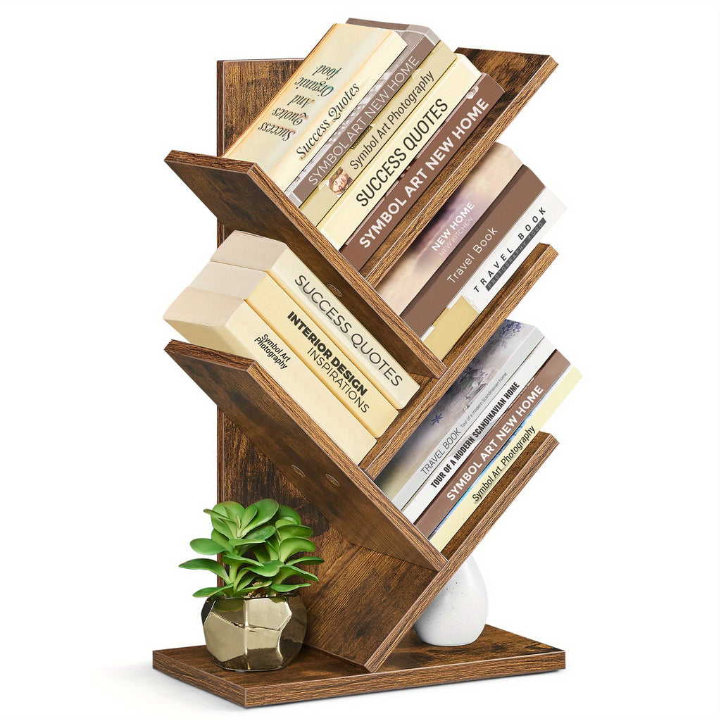 Bücherregal, Braun für Wohnzimmer und Arbeitszimmer – Hauptansicht