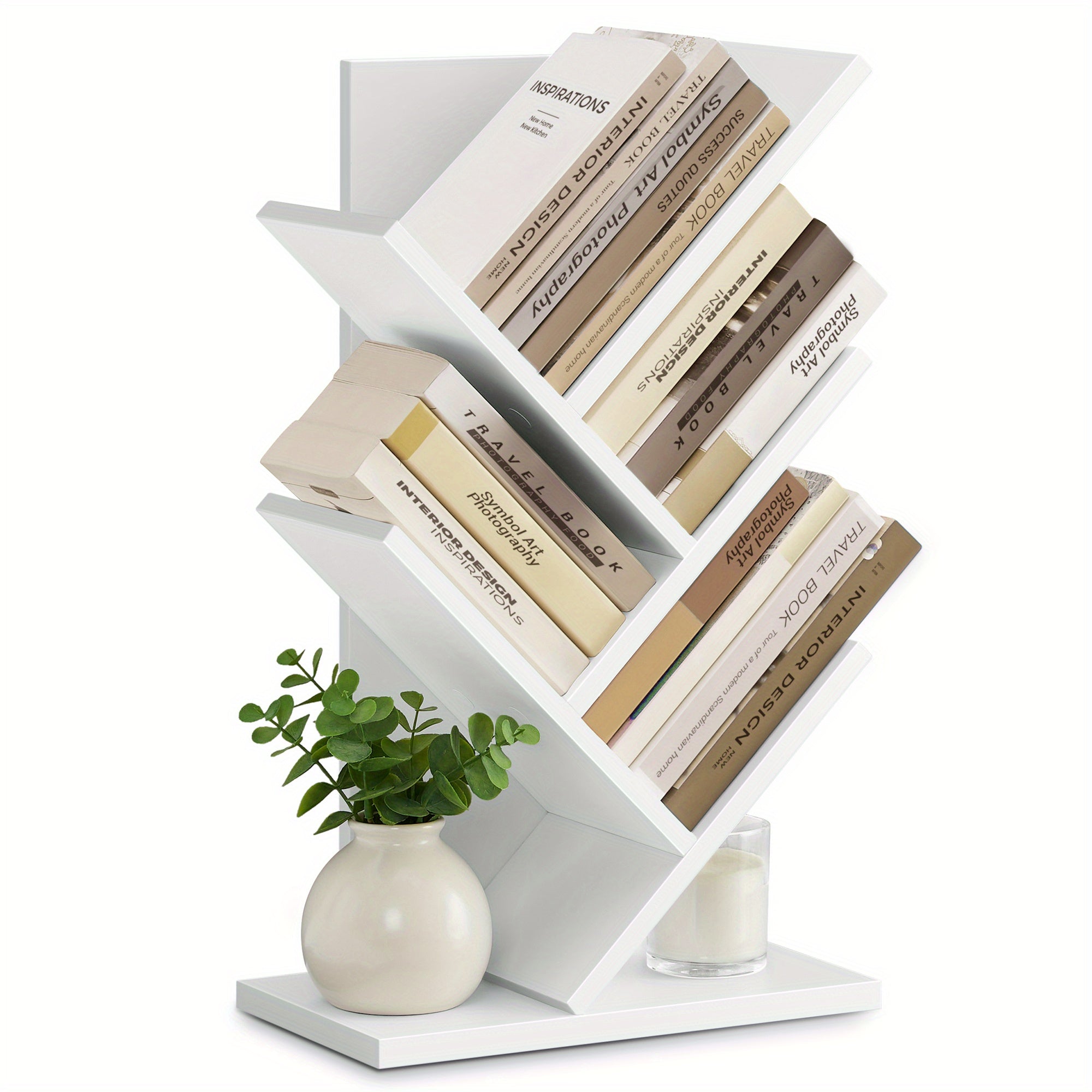 Bücherregal, Braun für Wohnzimmer und Arbeitszimmer – Detailansicht 3