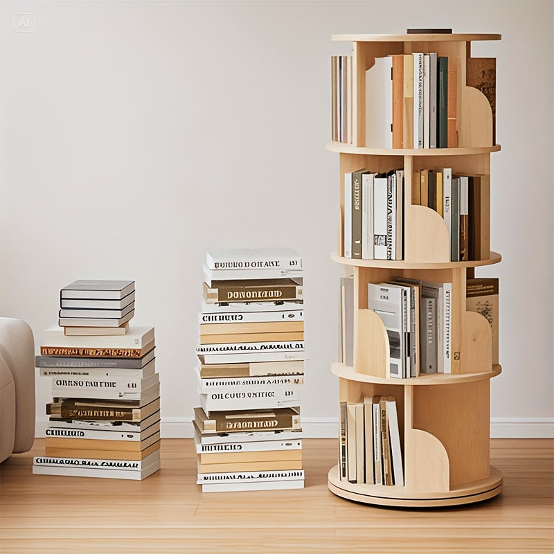 Bücherregal, Eichenbraun für Wohnzimmer – Detailansicht 3