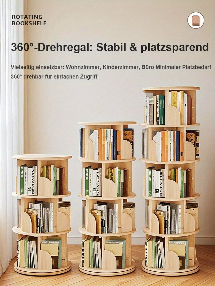 Bücherregal, Eichenbraun für Wohnzimmer – Detailansicht 5